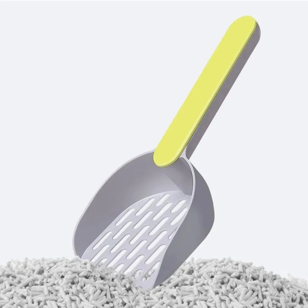 Plastic cat litter scoop in blue colour for pet waste removal