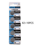 CR2032 3V lithium button battery pack of 5 for scales and remote controls