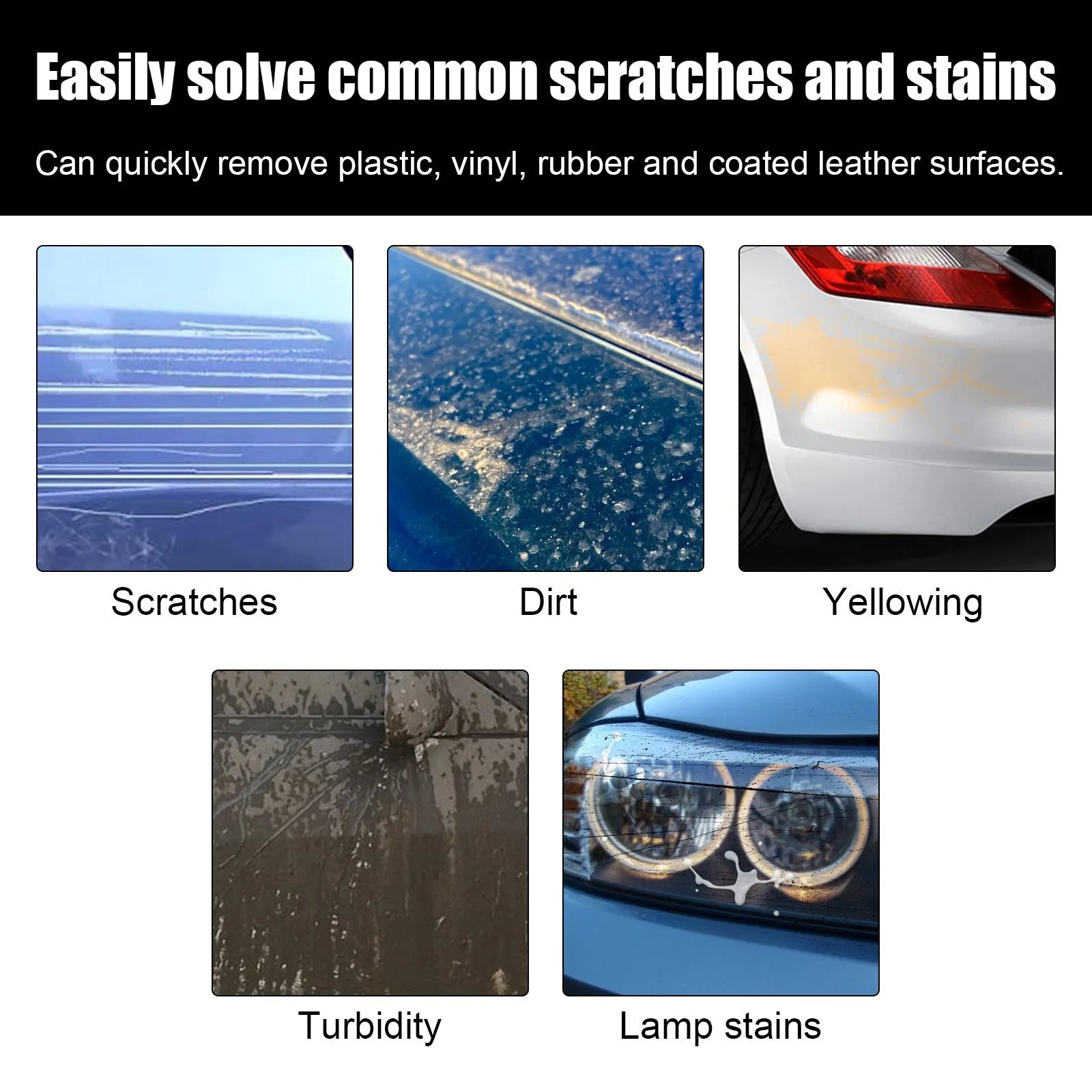 60ml car scratch repair cream tube and sponge applicator for paint renovation