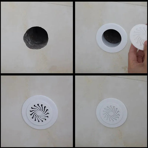 Plastic air conditioning hole cover kit with blocking caps, vent covers, and sealing glue.