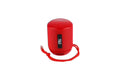 Wireless Bluetooth speaker in black, compact portable design with USB port and fabric grille