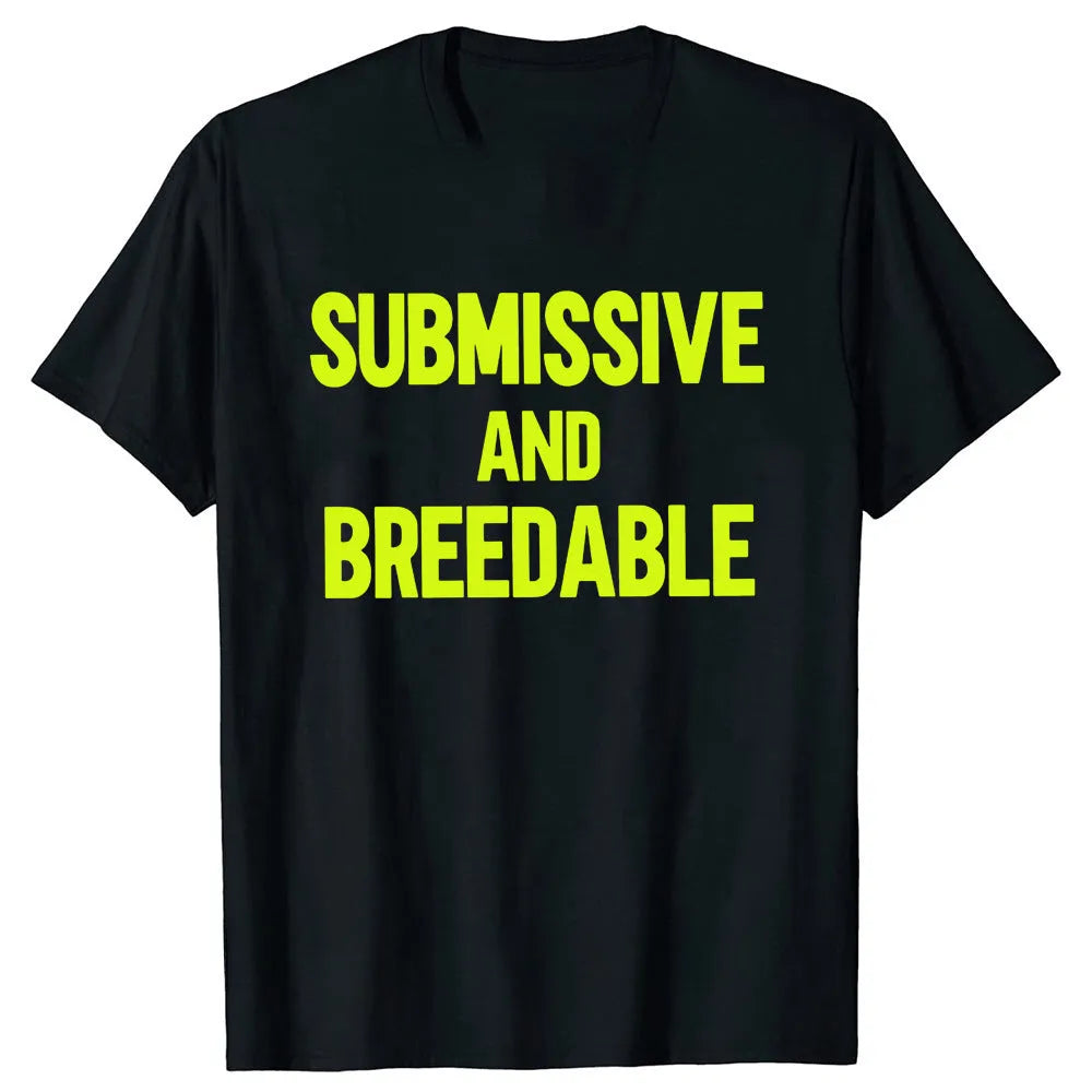 A loose fit men's cotton t-shirt with a short sleeve and a printed humour design, shown in a black colour variant.