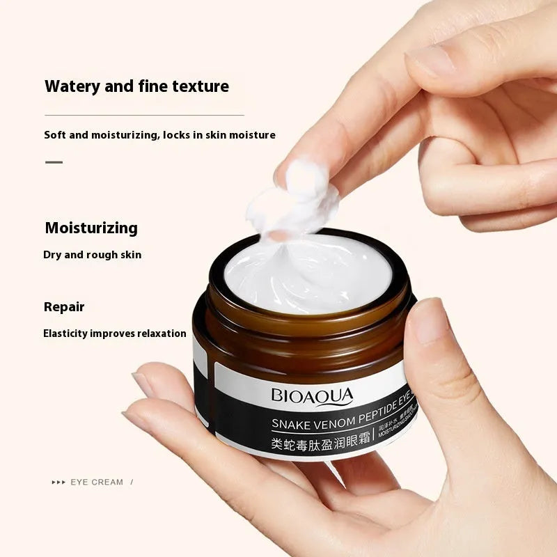 30g jar of peptide firming eye cream for dark circle improvement and universal skin types