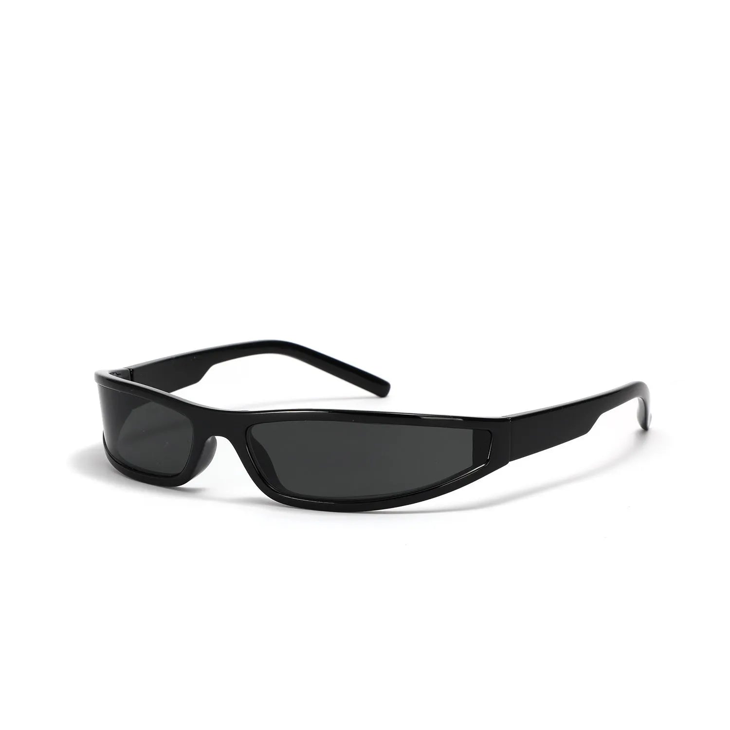 Women's narrow frame sunglasses in Bright Black and Gray, Mocha Mercury, Bright Black and White Mercury, and White Frame Red Mercury colour options