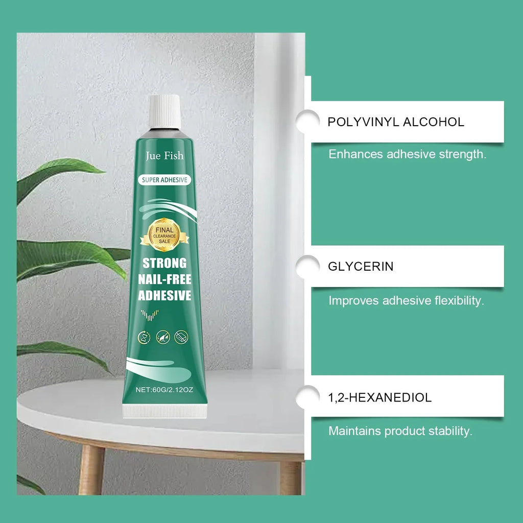 Strong Nail-Free Adhesive 100g tube water-based PVA glue for DIY home repairs