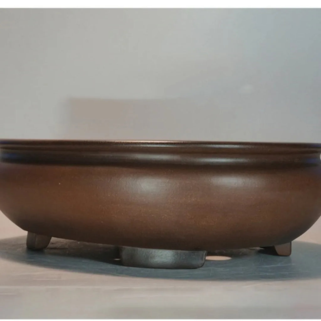 Purple clay handmade flowerpot classical style indoor desktop planter 58cm