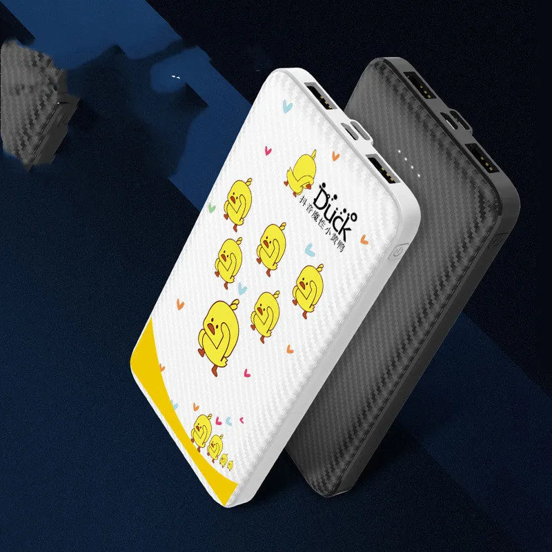 20,000mAh portable power bank showing multiple USB ports and compact dimensions