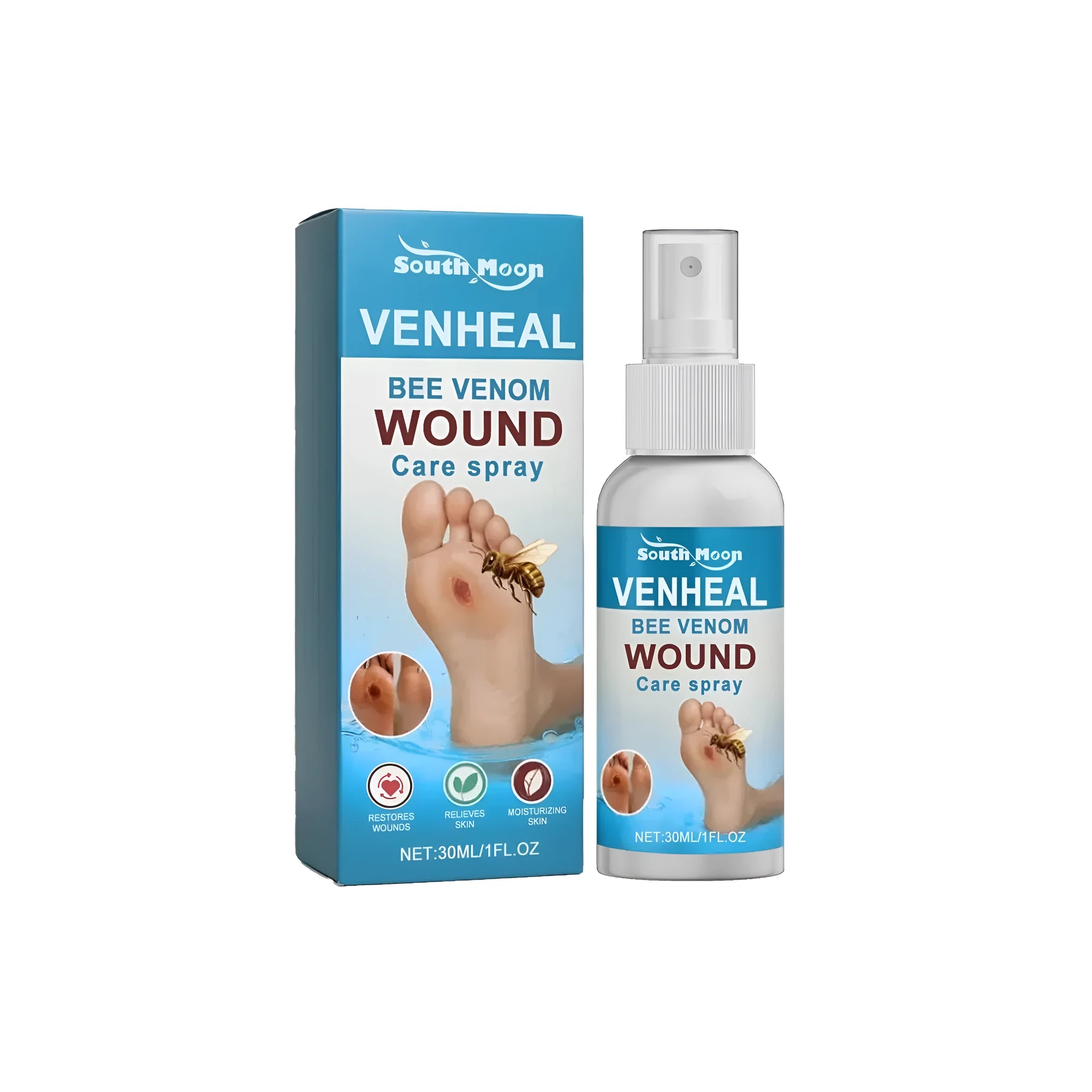 30ml diabetes wound spray bottle with bee venom and Chinese herbal ingredients