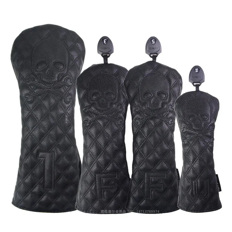 Black and white waterproof golf wooden pole protective cover for club protection