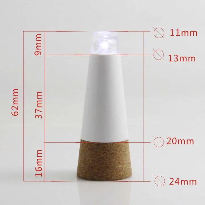 LED rechargeable luminous bottle cap cork light for holiday decoration