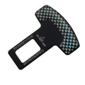 Aluminium alloy key chain bottle opener with lock tongue buckle and frosted carbon fibre finish