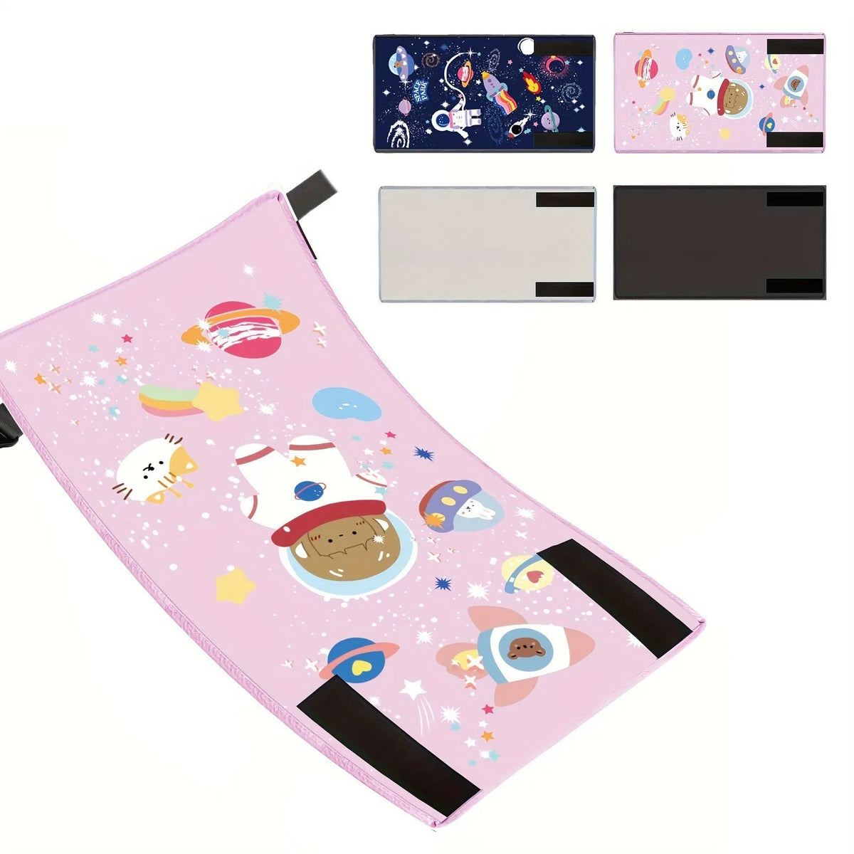 Portable children's aircraft pedal mat in Oxford cloth with custom pattern option