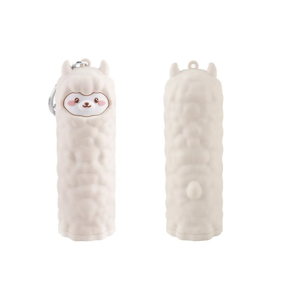 Cartoon animal style power bank 5000mAh in polar bear design with PVC shell portable charger