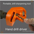 Orange universal grinding drill tool with portable design and two replacement sanders
