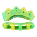 Five-hole toe separator in gradient colour made from soft SEBS material for valgus correction