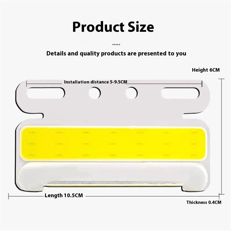 12V 24V COB LED truck side marker light in aluminium alloy housing, showing colour options.