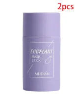 Green tea mud mask clay stick in solid paste form for deep cleansing