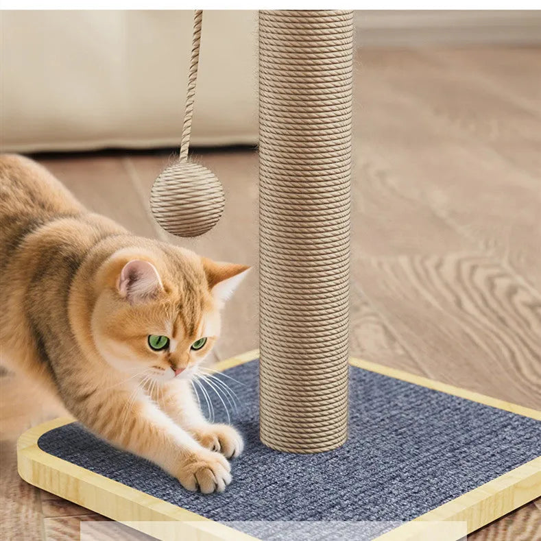 Scratch-resistant chip hanging ball cat climbing frame toy in windmill colour scheme