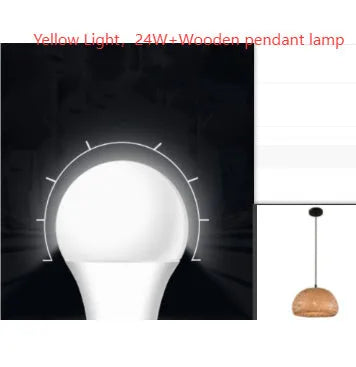 American Garden bamboo woven rattan chandelier 600mm rural style Southeast Asia lamp