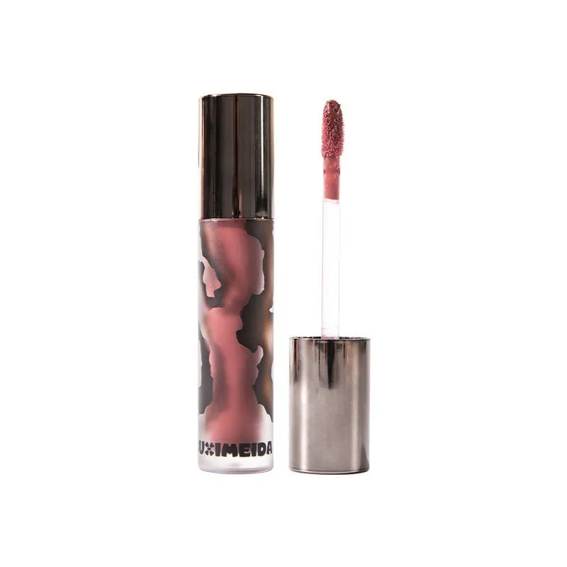 Lava Secret Matte Lip Mud Lipstick in five colour shades: orange brown coffee, cool grey, cinnamon coffee, jujube red, smoked purple.