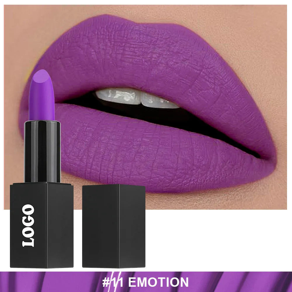 Matte finish lipstick in waterproof formula with 24 shade options