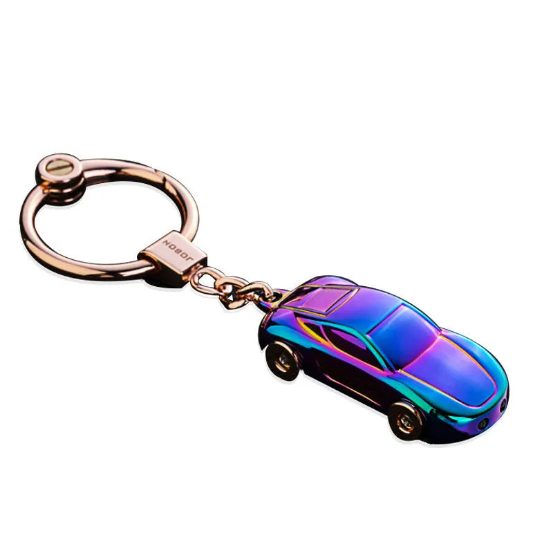 Heart-shaped zinc alloy keychain pendant in multiple colour finishes with metal loop attachment