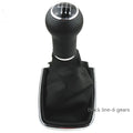 Volkswagen Mk4 gear shifter handle in ABS plastic with silver frame black line six-speed design