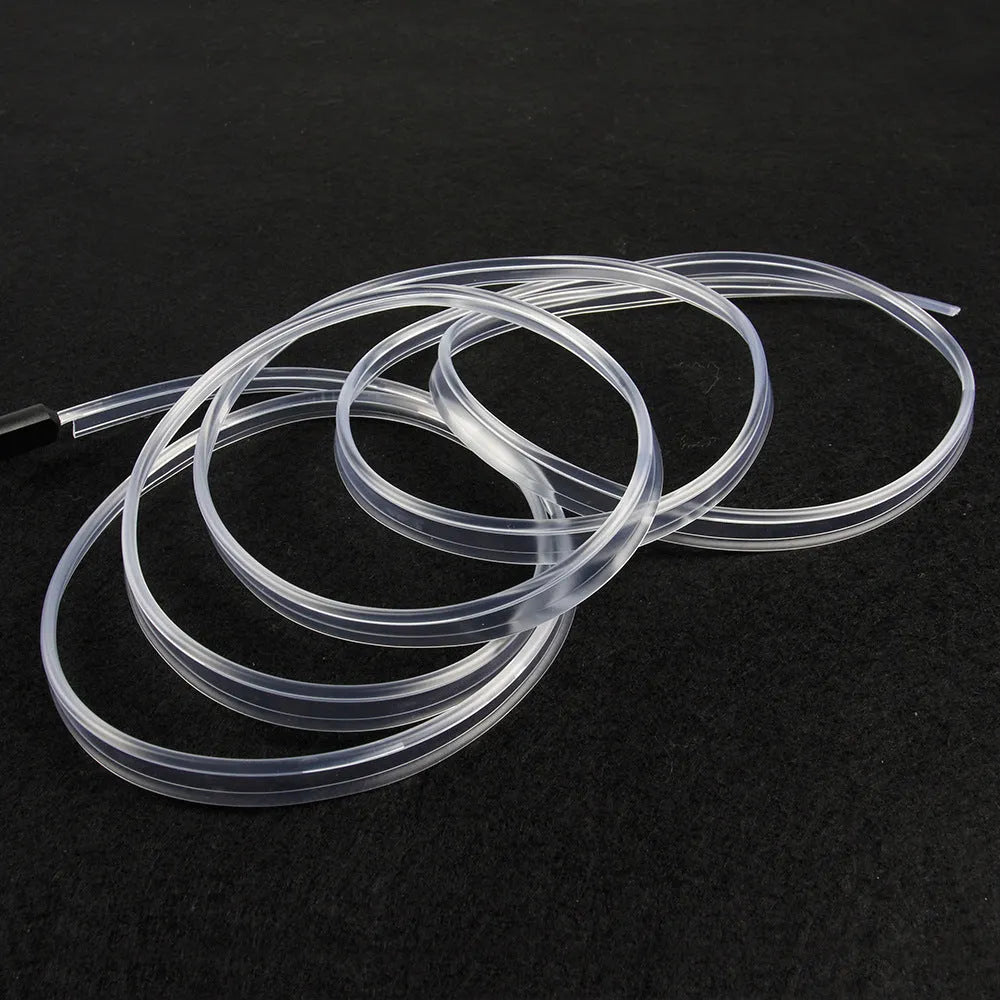 USB-powered multi-colour LED ambience light strip for car interior, available in multiple lengths.
