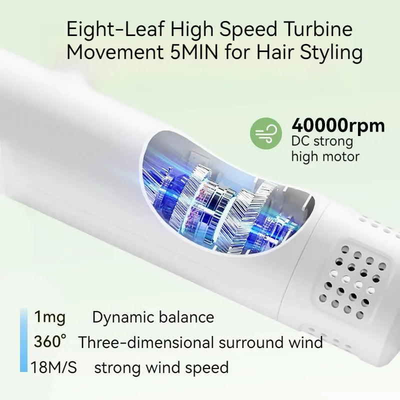 Smart pet hair dryer in white with blow and comb function for dog cat grooming
