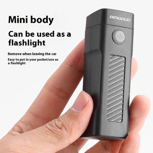 USB rechargeable bicycle headlight with quick release strap bracket