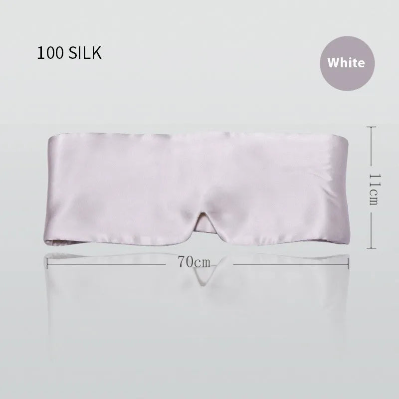 Silk sleep eye mask in multiple colour options with elastic headband strap