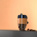 Coffee bean shaped car air freshener in cup design with solid fragrance