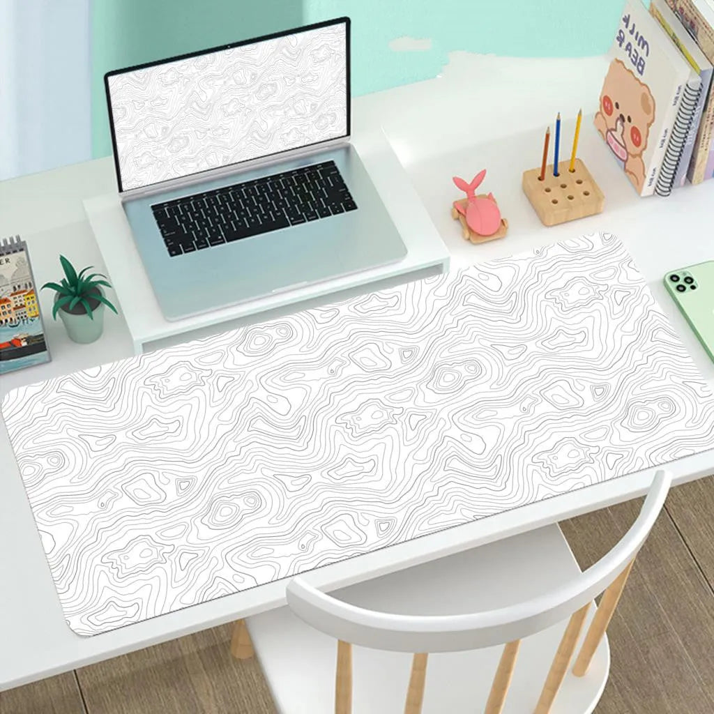 Large anti-slip mouse pad 210x260x3mm with heat transfer pattern and rubber base