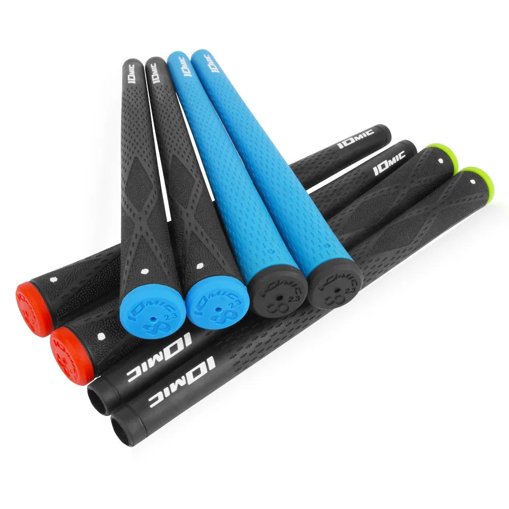 New golf club grip in TPE material, non-slip, available in multiple colours, on white background