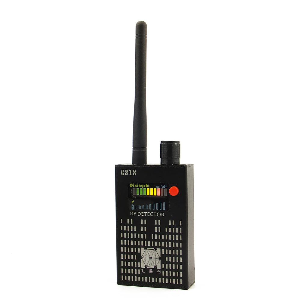 G318 professional anti-eavesdropping signal detector unit showing its compact size.