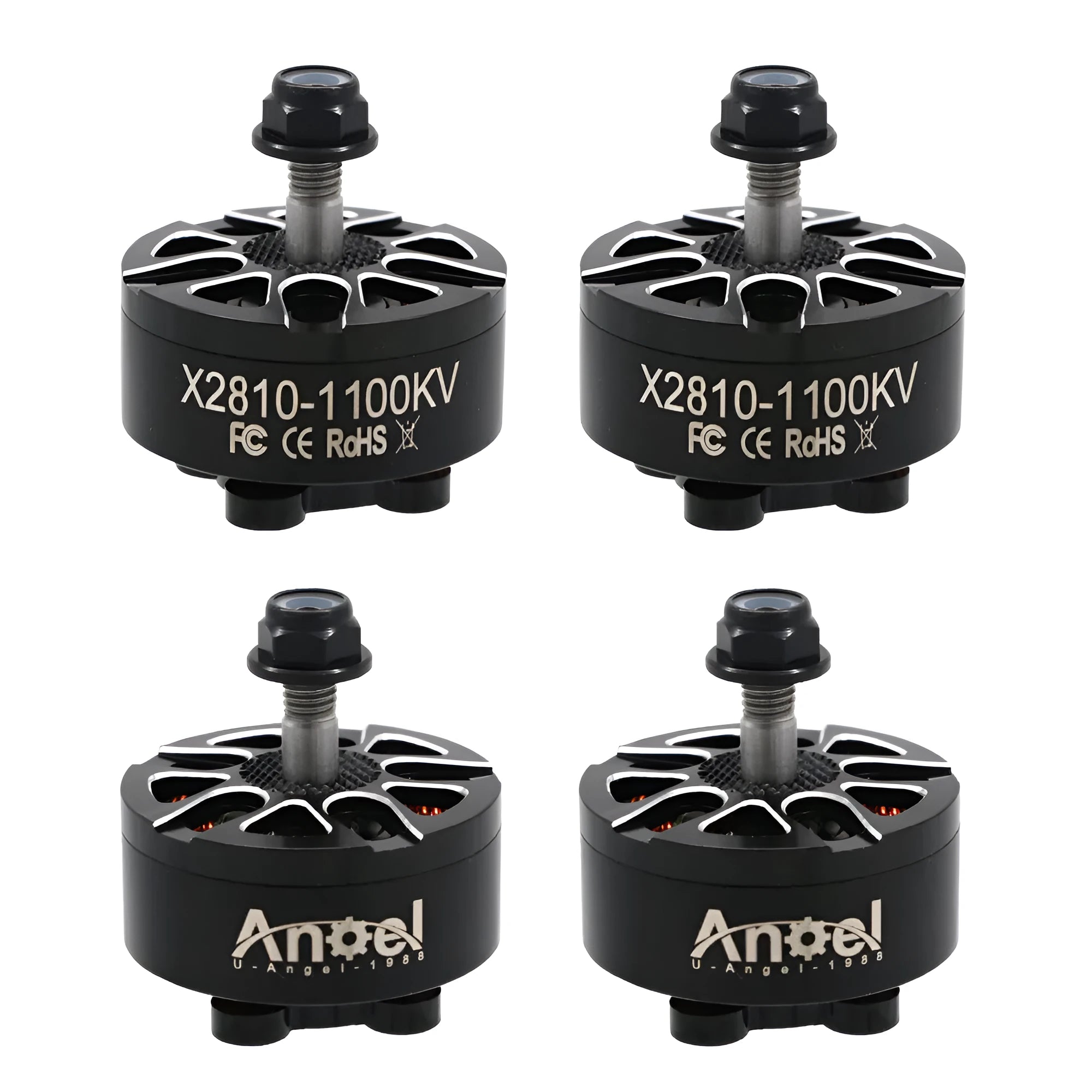 Multi-axis flight model brushless motor with metal construction in X2810 size