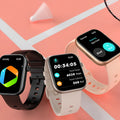 P89 smart watch with full touch screen display and Bluetooth calling in black glue colour