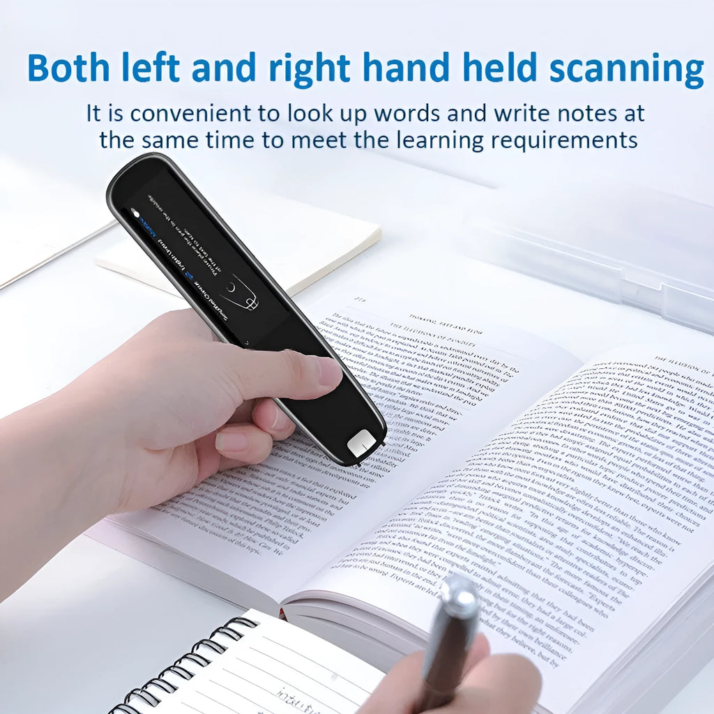 S3 Black offline scanning translation pen with zinc alloy body and USB data line