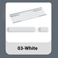 Double-sided memory foam keyboard and mouse pad with wrist support in various colours.