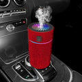 Car-mounted air humidifier and purification system with water-diamond filter measuring 14cm