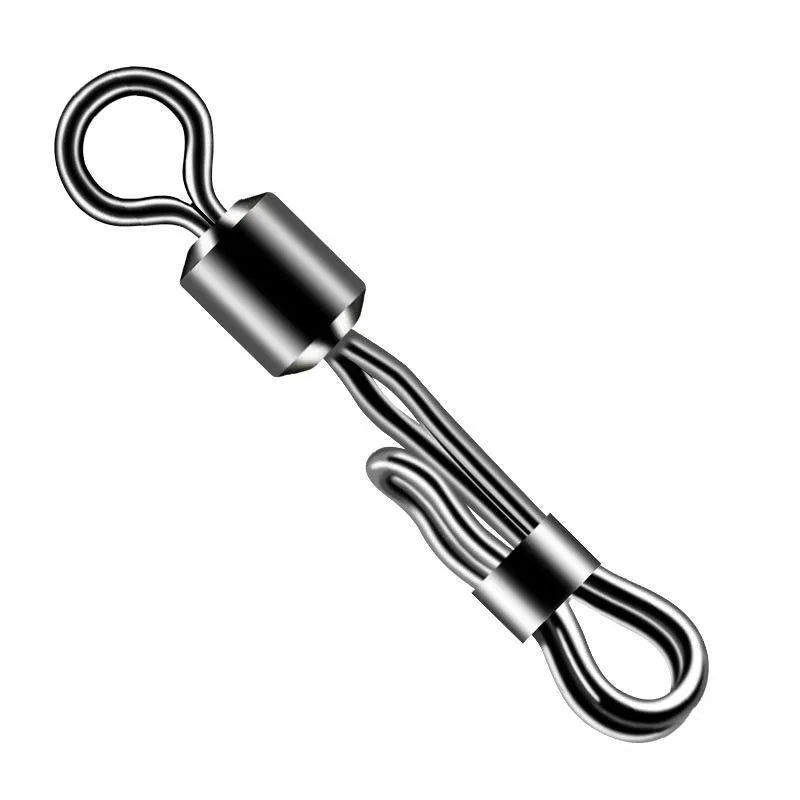 Brass quick change sub line clamp with swivel bearing and 8-word ring release mechanism for fishing reel maintenance
