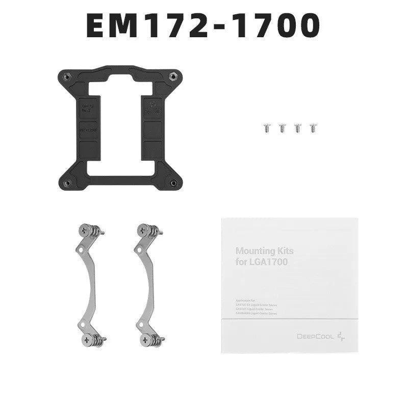 Intel LGA 1700 CPU water cooling radiator fastener kit with cleaning alcohol bag