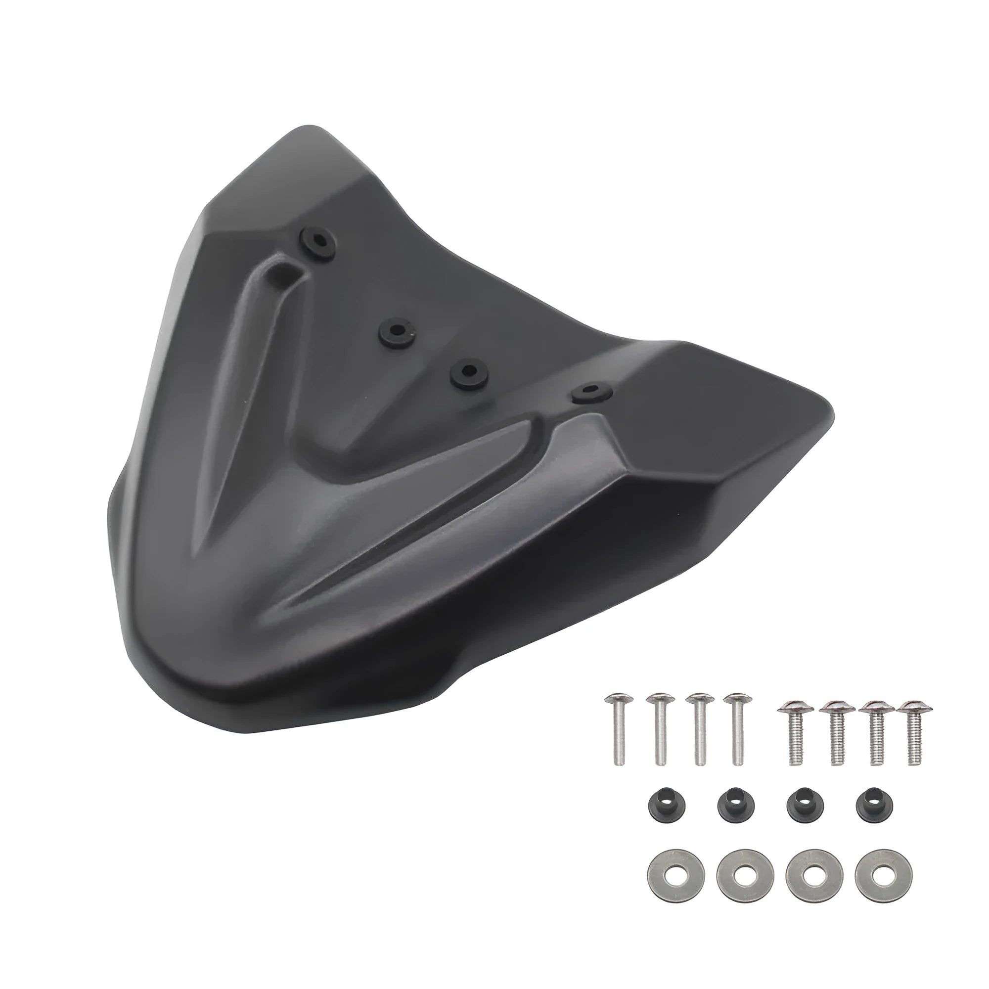 Black ABS plastic fixed wind deflector wing for KTM Adventure motorcycles