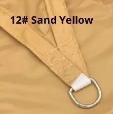 Square 2x2.5m Oxford cloth sail shade kit in beige for courtyard sunshade and rainproof use