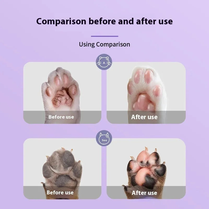 Pet foot cream for cats and dogs in 40g pot with Brazil palm wax for moisturising dry paws and claws