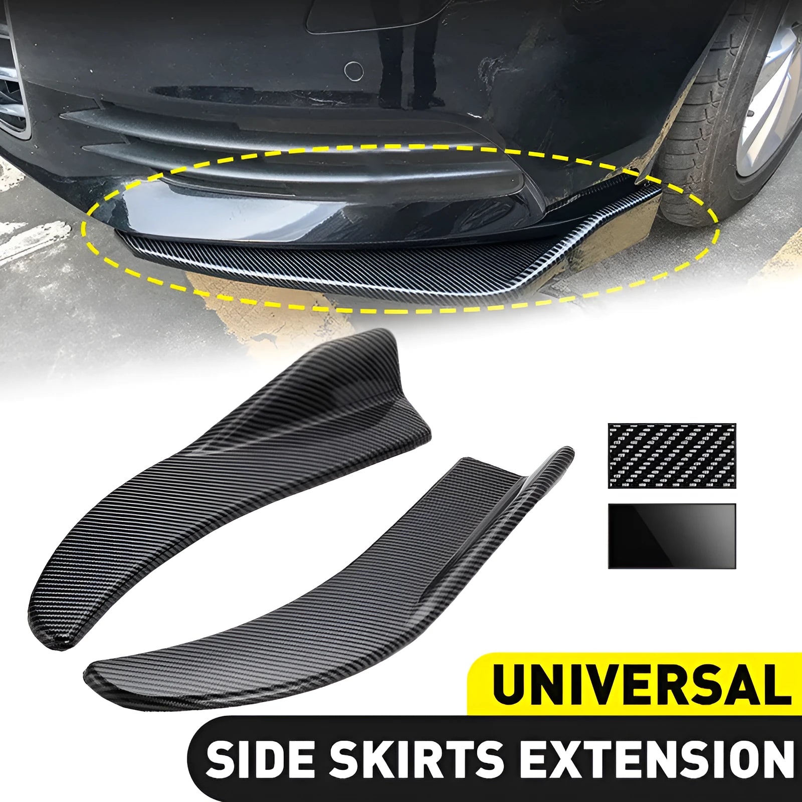 440mm ABS carbon fibre front and rear deflector kit for General Motors cars
