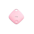 Circular Bluetooth anti-lost tracker device in black colour with key ring attachment