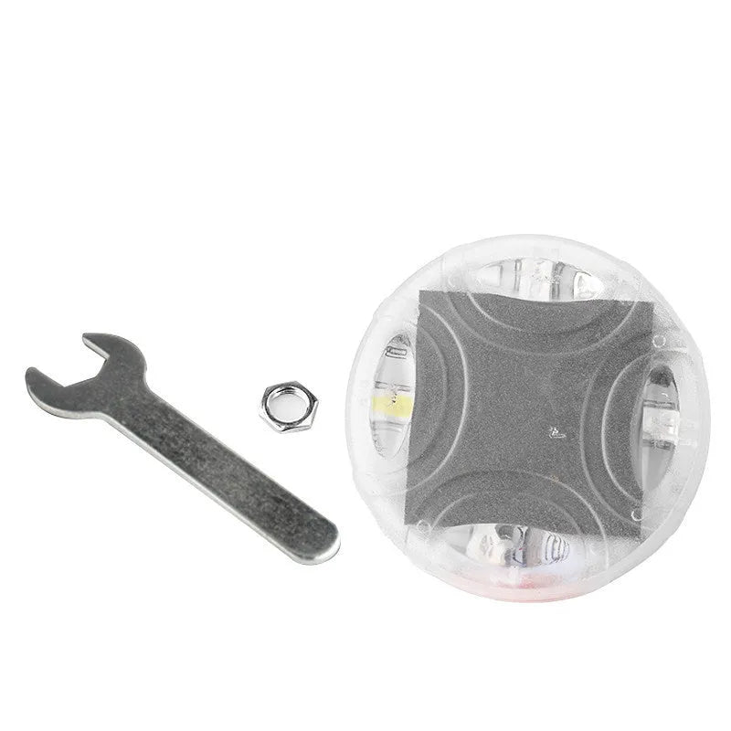 Colourful solar-powered LED valve lights for vehicle wheel hubs with 15 flash modes