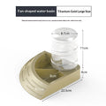 Multi-functional plastic reptile water bowl in gray, medium size, for feeding and hydration in a vivarium