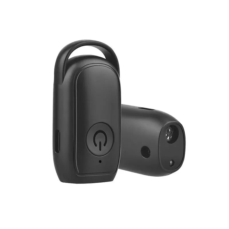 Tag Mini Ultrasonic Dog Dispeller plastic handheld device with lanyard in black
